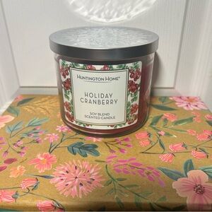 Huntington Home Holiday Cranberry Candle